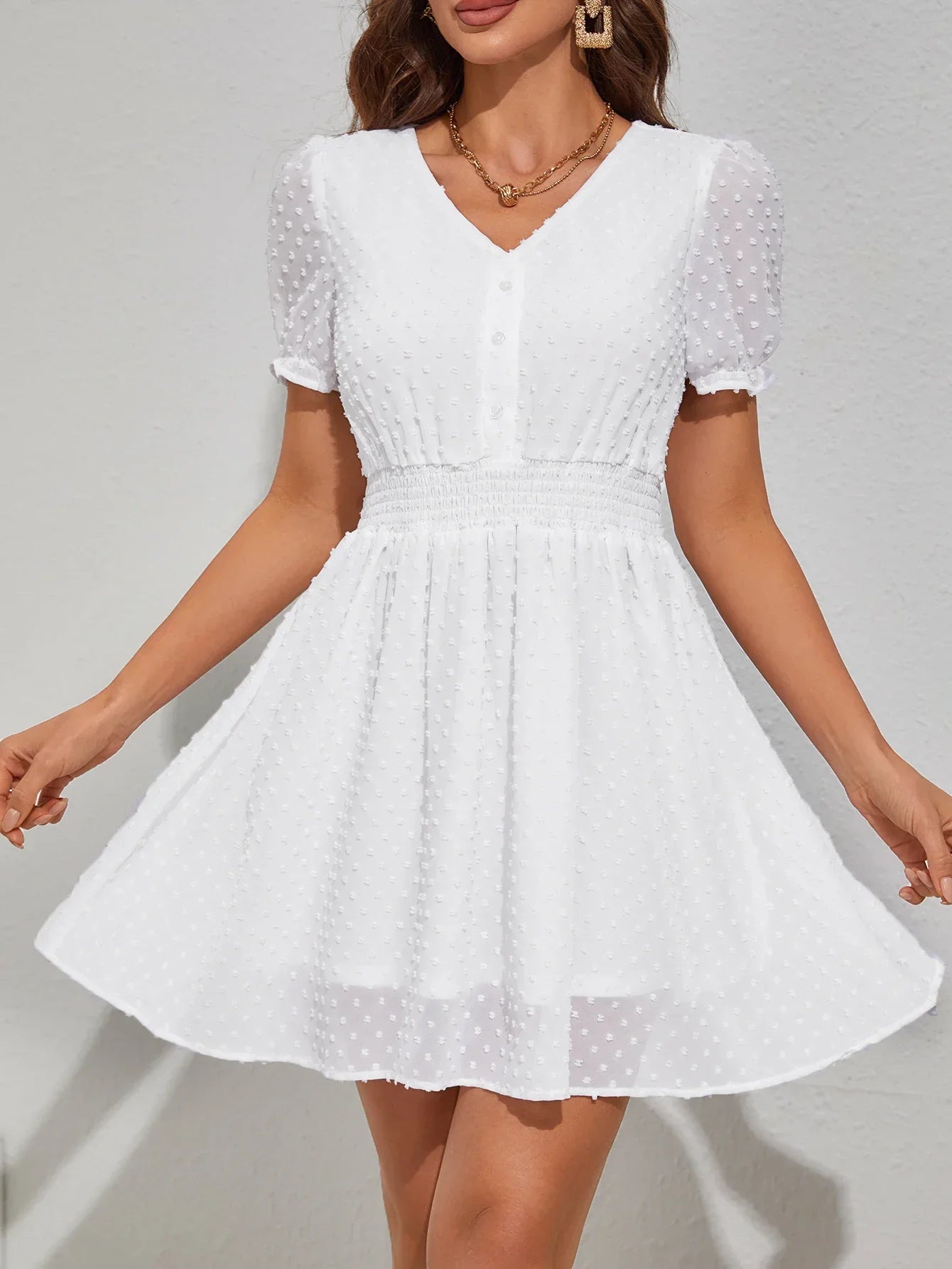 Maxe Klänningar – Vitt &amp; Svart, Casual