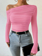 Maxe - Off Shoulder Crop Top