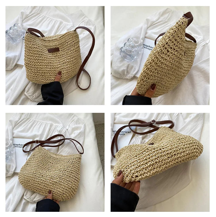 Maxe - Halmhandväska/Axelväska