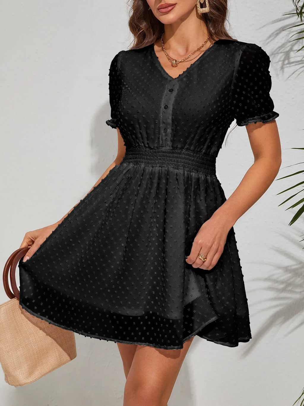 Maxe Klänningar – Vitt &amp; Svart, Casual