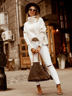 Maxe - Stickad polotröja