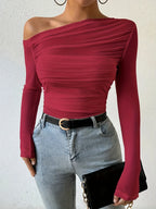 Maxe - Off Shoulder Crop Top