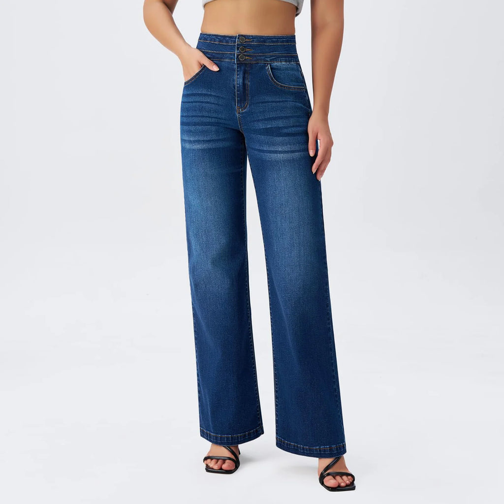 Maxe - Mörkblå damjeans