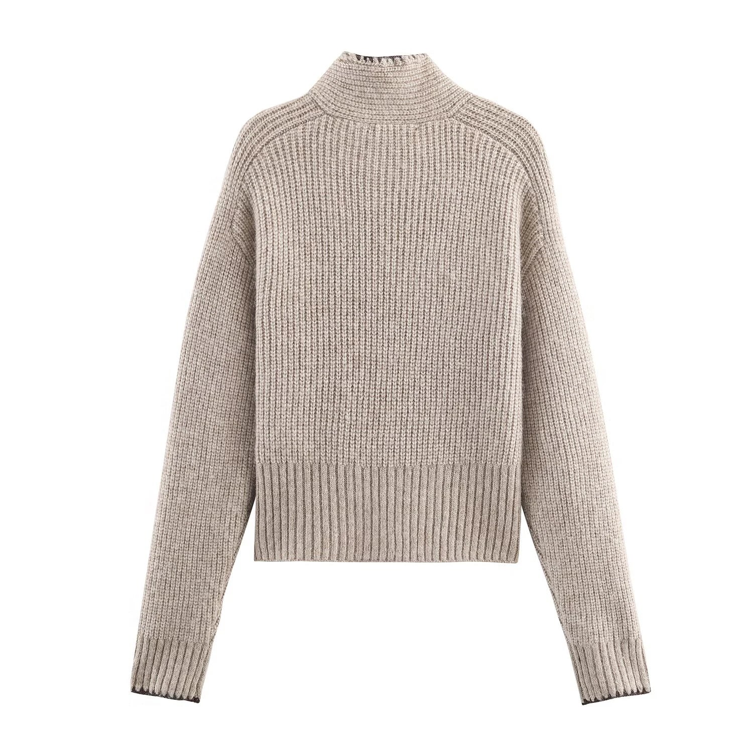 Maxe - Elegant stickad tröja med rosett