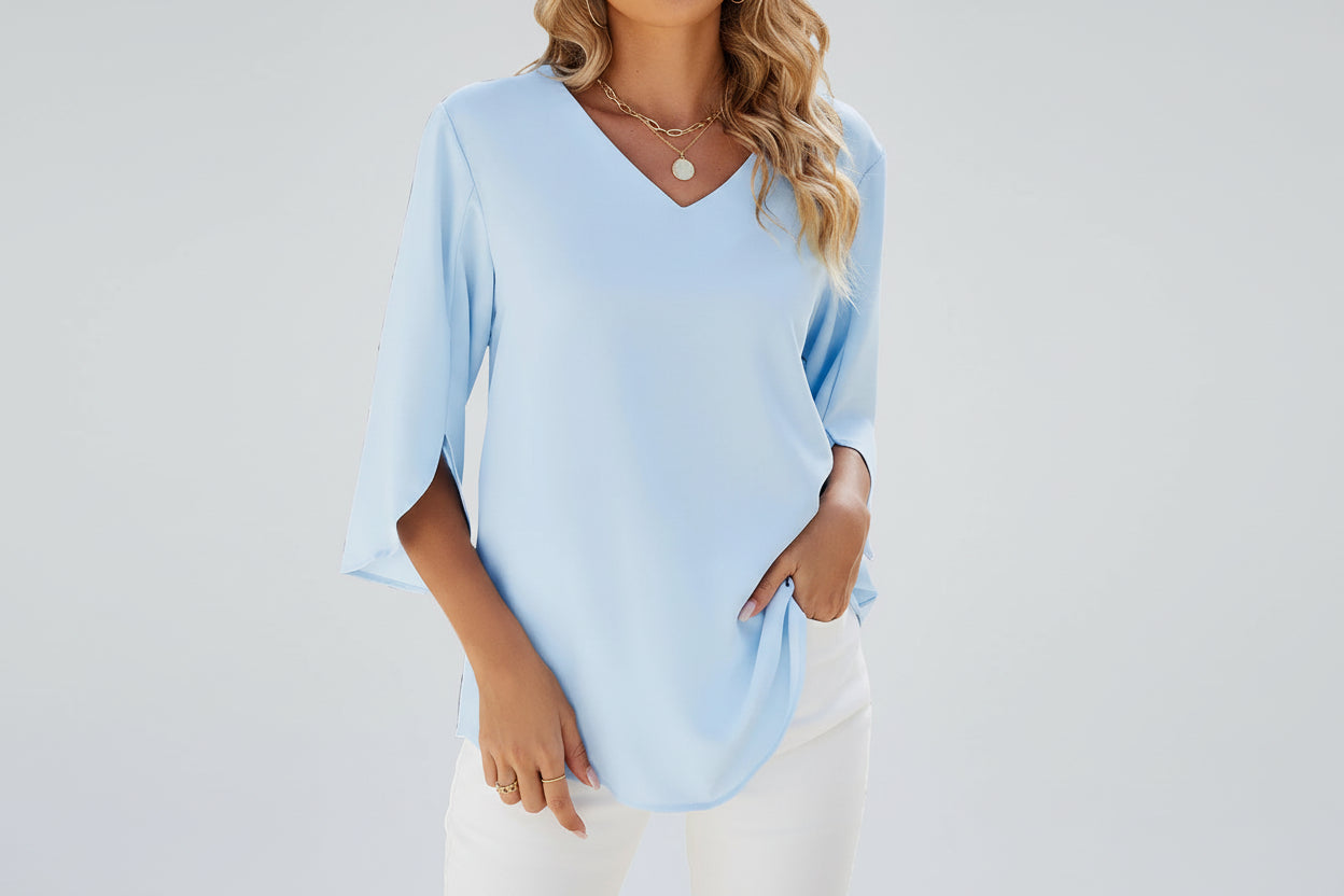 Maxe - Eleganta V-ringade Blus